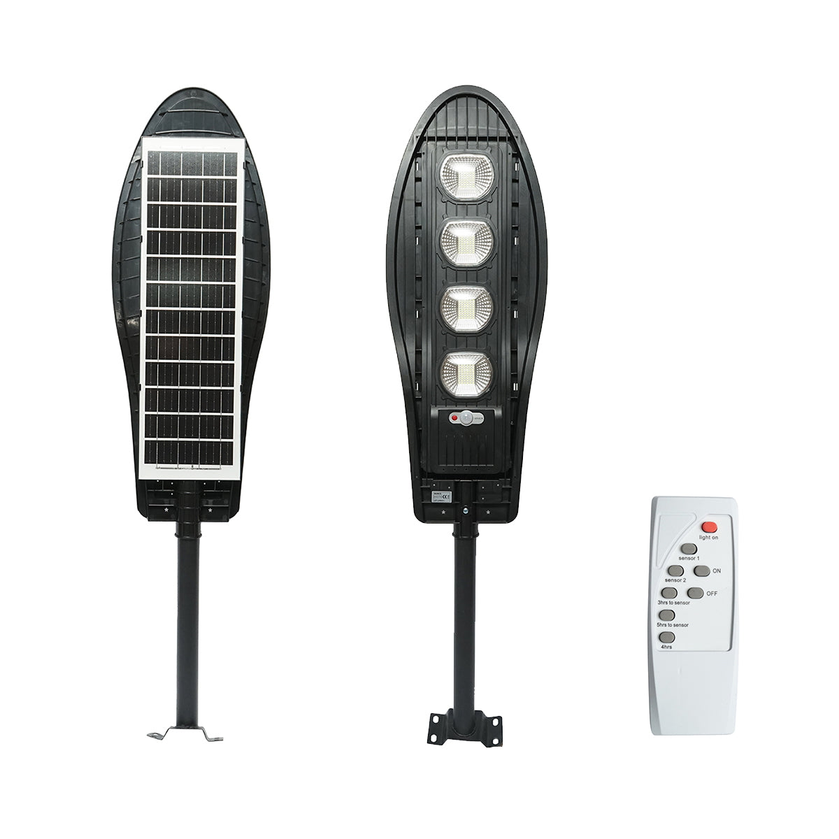 200W LED solar lamp for street lighting with solar panel and motion sensor Breckner Germany